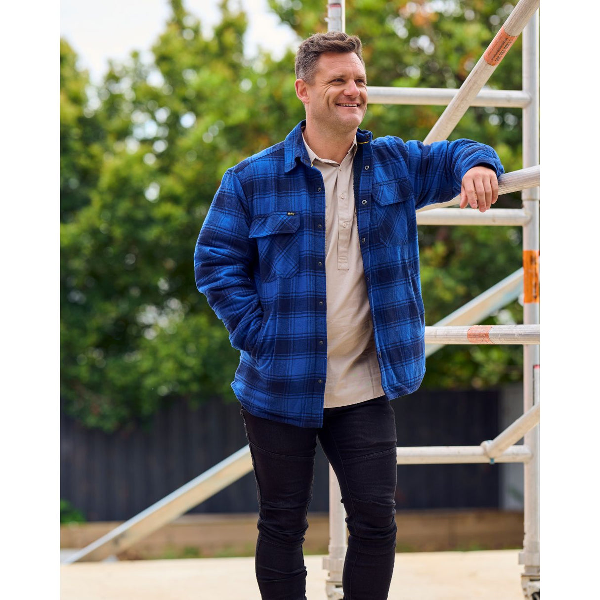 Bisley BJ6101 Flannelette Shacket with Sherpa Lining