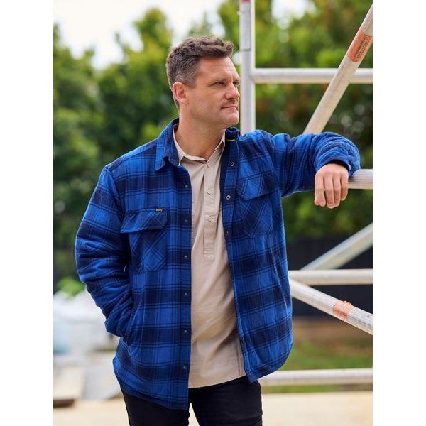 Bisley BJ6101 Flannelette Shacket with Sherpa Lining