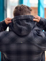 Bisley BJ6102 Flannelette Zip Hoodie with Sherpa Lining
