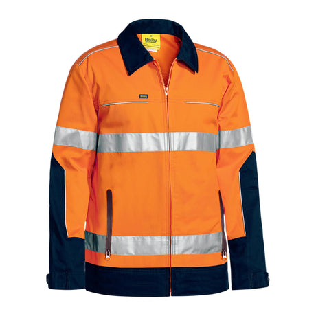Bisley Taped Hi Vis Drill Jacket with Liquid Repellent finish - BJ6917T