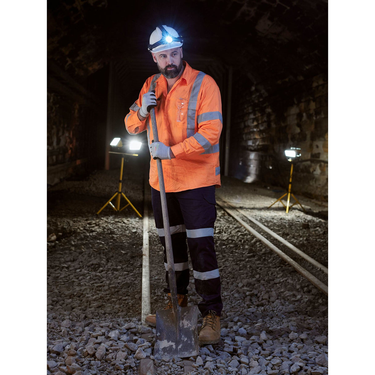 Bisley X Taped Biomotion Hi Vis Cool Lightweight Drill Shirt - BS6166XT