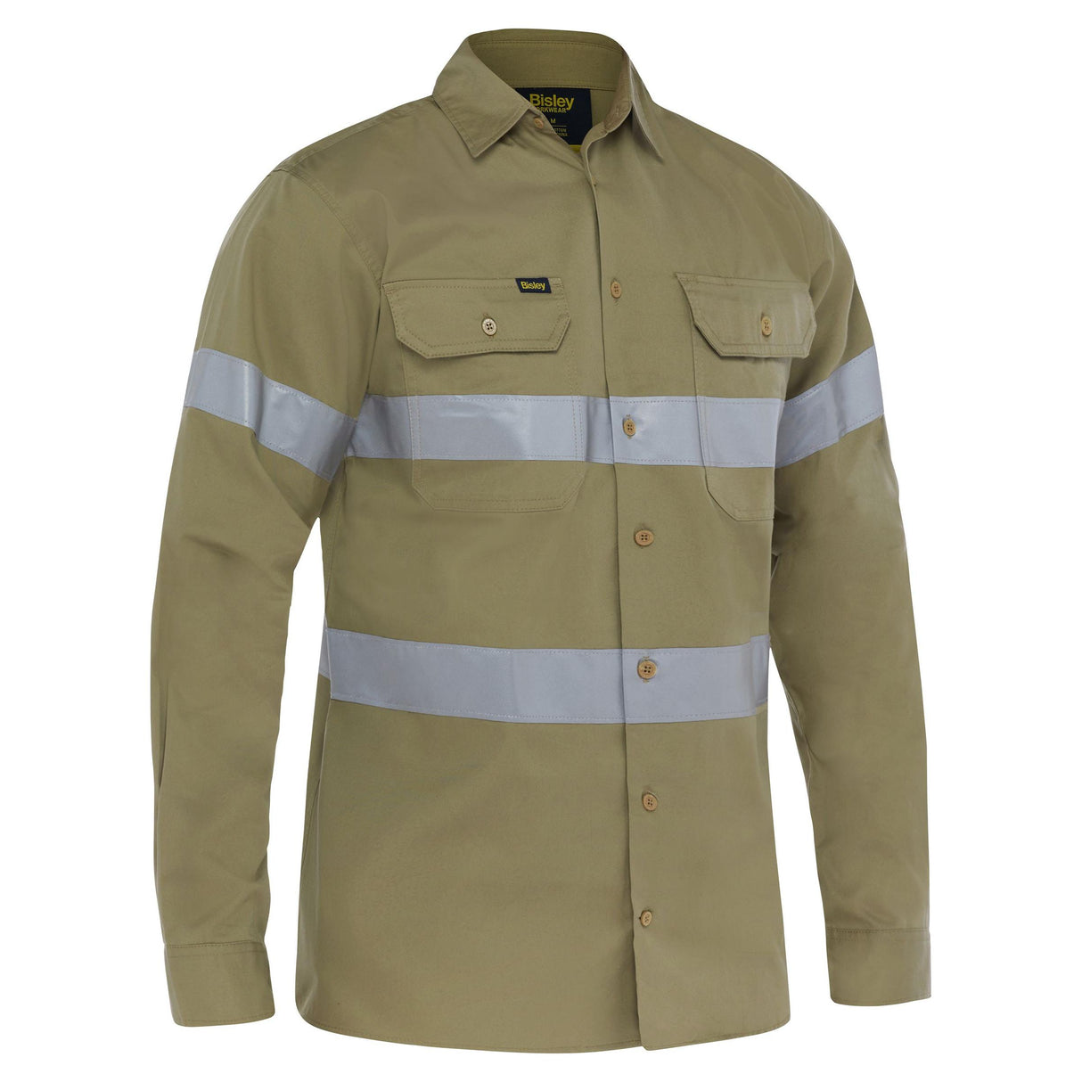 Bisley Taped Cool Lightweight Drill Shirt - BS6883T