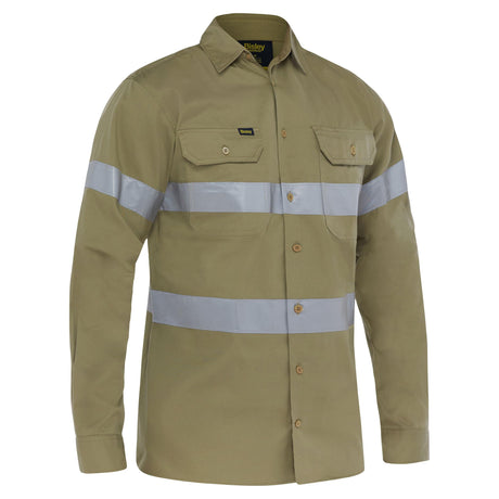 Bisley Taped Cool Lightweight Drill Shirt - BS6883T