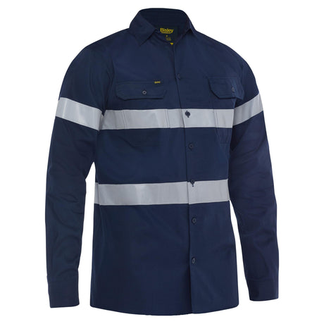 Bisley Taped Cool Lightweight Drill Shirt - BS6883T
