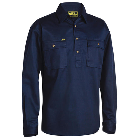 Bisley Closed Front Cotton Drill Shirt - BSC6433
