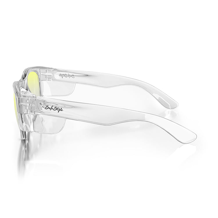 Safe Style CCY100 Classic Clear Frame Yellow Safety Glasses