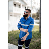 Bisley Taped Cool Lightweight Drill Shirt - BS6883T