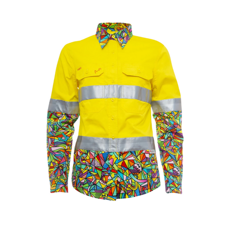 Men's Bonza Day/Night Hi Vis Full Button Workshirt