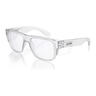 Safe Style FCC100 Fusion clear frame safety glasses with UV protection and AS/NZS 1337.1 certification.