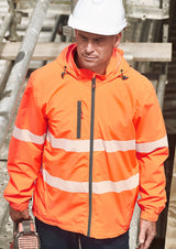 Unisex ZJ560 Super Light Segmented Tape Packable Rain Jacket