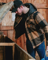 CAT 1040045 Hooded Flannel Shirt Jacket