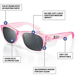 Safe Style CPP100 Classic Pink Frame Polarised Safety GlassesSafe StyleSafe Style CPP100 Classic Pink Frame Polarised Safety Glasses