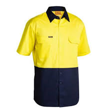 Bisley BS1895 2 Tone Cool Lightweight Drill Shirt - Short Sleeve