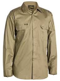 Bisley BS6893 Cool Lightweight Mens Drill Shirt - Long Sleeve