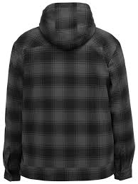 Bisley BJ6102 Flannelette Zip Hoodie with Sherpa Lining