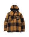 CAT 1040045 Hooded Flannel Shirt Jacket