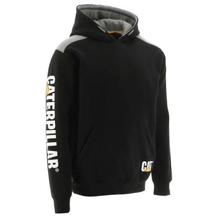 CAT 1910802 Logo Panel Hooded Sweatshirt