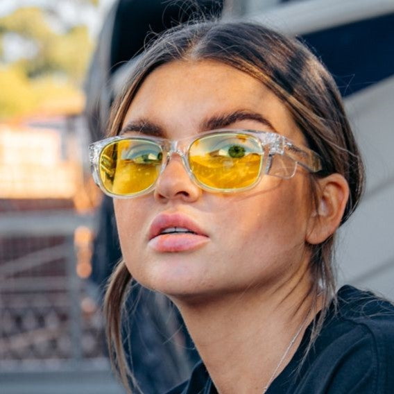 Safe Style CCY100 Classic Clear Frame Yellow Safety Glasses